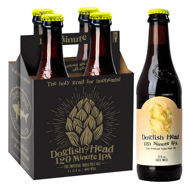 Dogfish Head Craft Brewery 120min IPA 4pk 12oz bottles