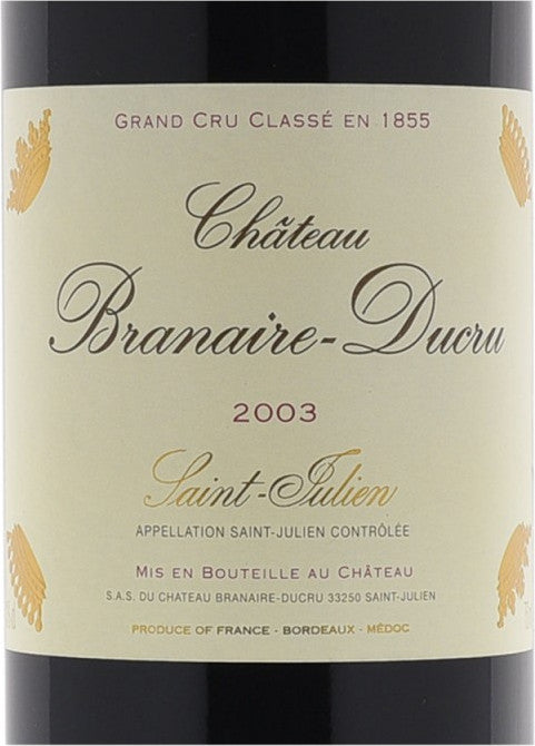 2003 Chateau Branaire Ducru - St. Julien