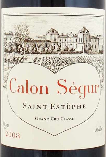 2003 Chateau Calon Segur - St. Estephe