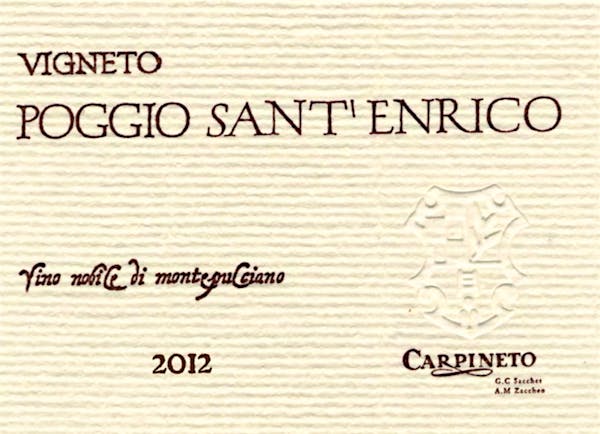 2012 Carpineto - Vino Nobile di Montepulciano DOCG Vigneto Poggio Sant' Enrico