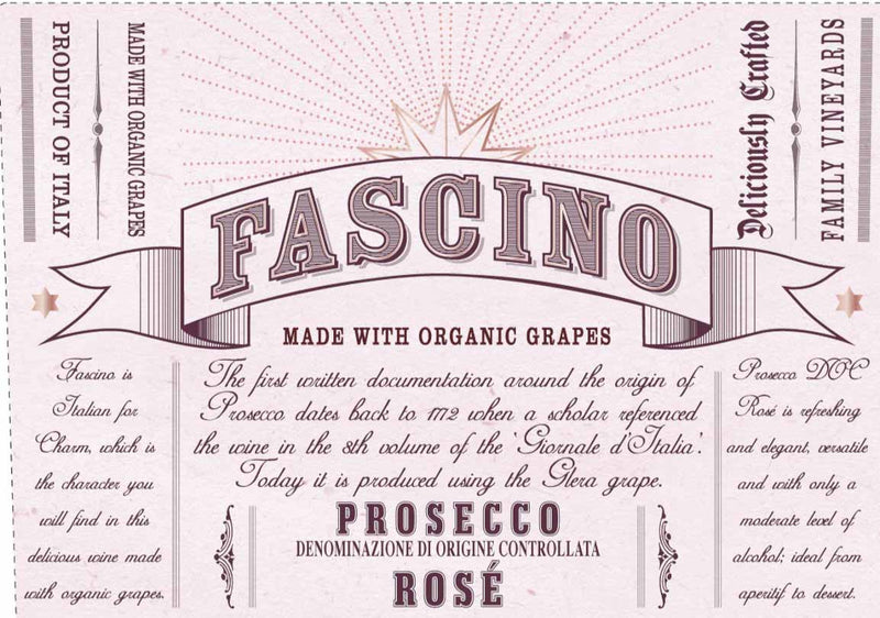 2022 Fascino - Prosecco DOC Rose Organic