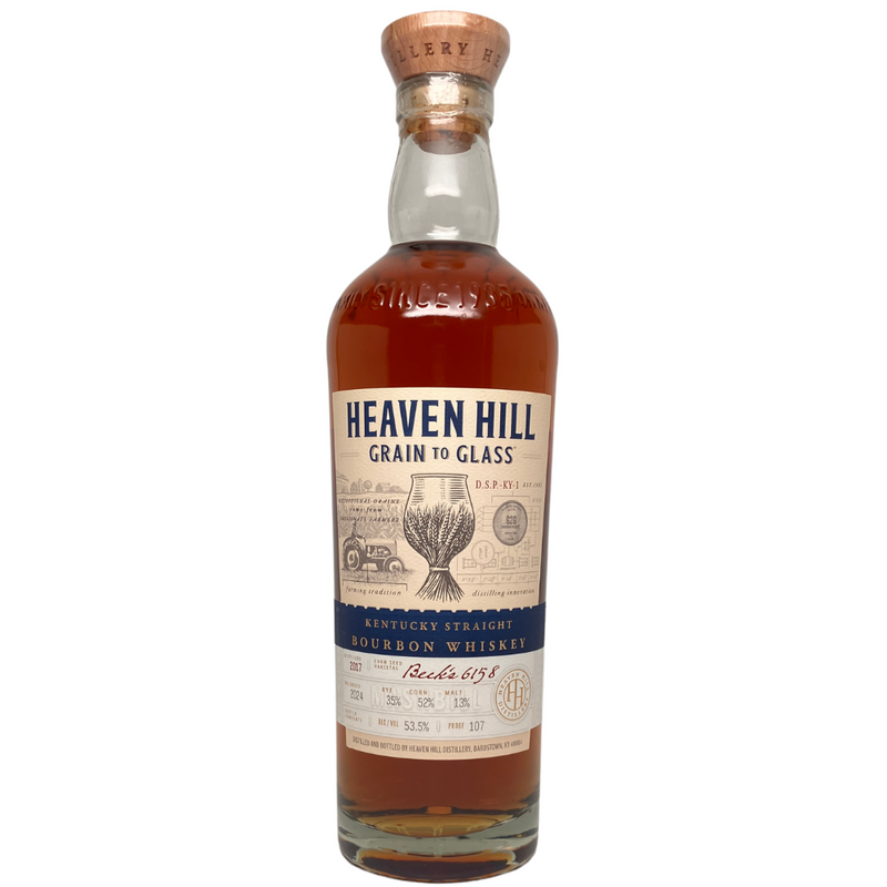 Heaven Hill Grain To Glass Bourbon Beck's 6225 Whiskey 750ml