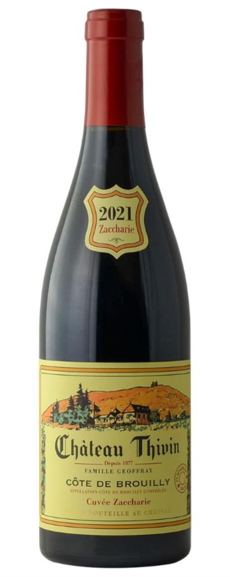2021 Chateau Thivin - Cote de Brouilly Cuvee Zaccharie