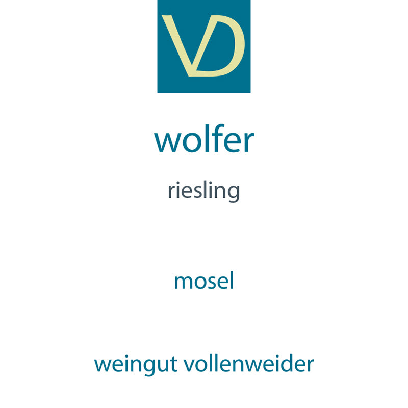 2022 Vollenweider - Wolfer Riesling Trocken
