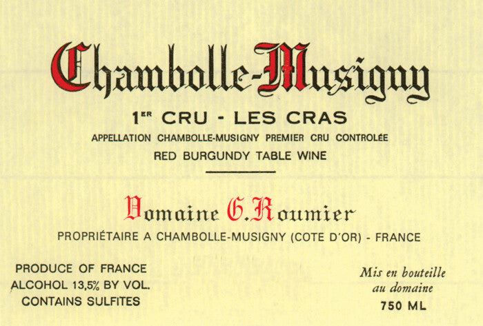 1999 Georges Roumier - Chambolle Musigny Cras
