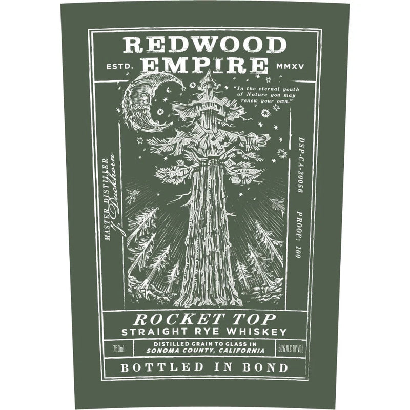 Redwood Empire Rocket Top BIB Rye Whiskey 750ml