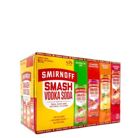 Smirnoff Smash Vodka Soda Variety 8pk