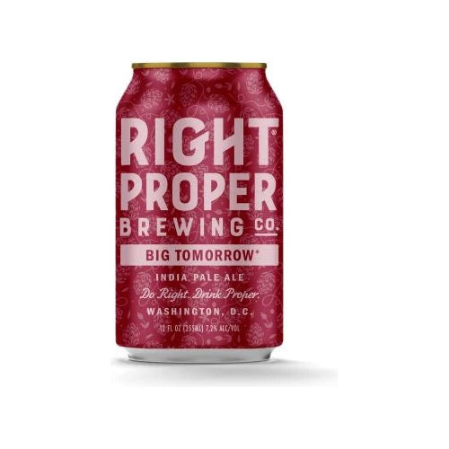Right proper Brewing Big Tomorrow American IPA 6pk