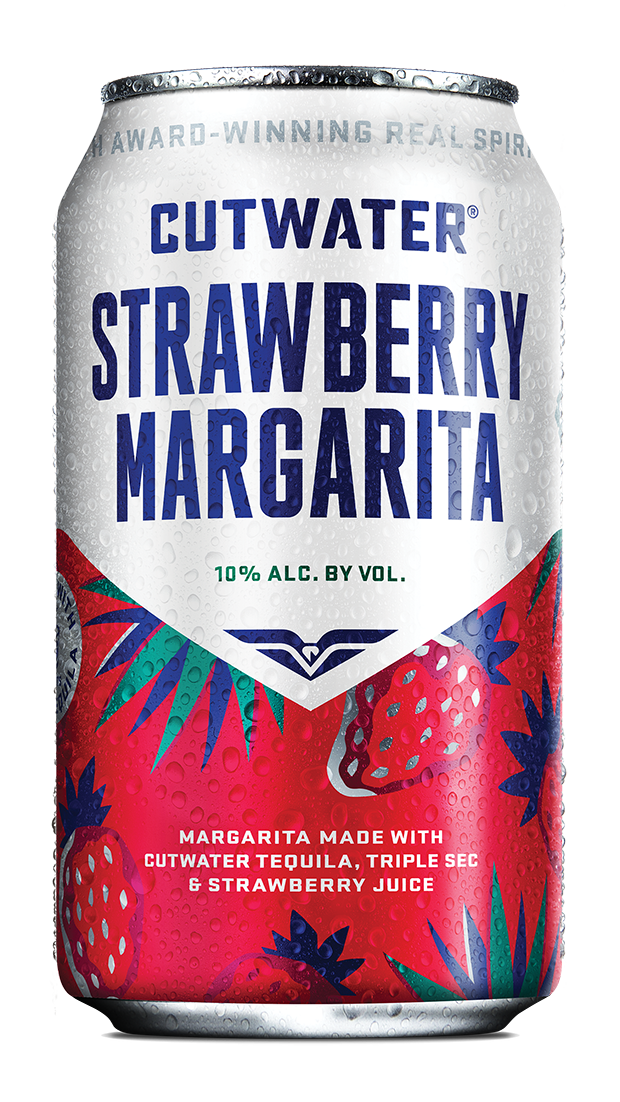 Cutwater Strawberry Margarita RTD Cocktail 4pk