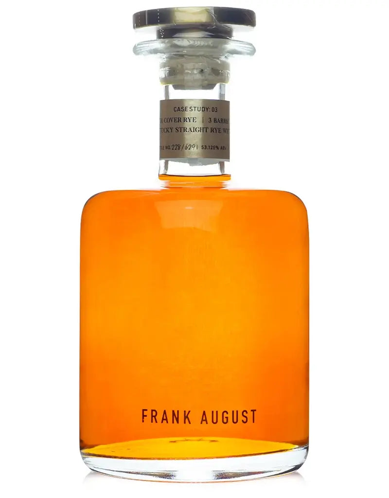 Frank August Case Study 3 Winter Cover Barrel Batch Rye Whiskey 750ml