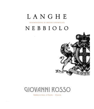 2022 Giovanni Rosso - Langhe Nebbiolo DOC
