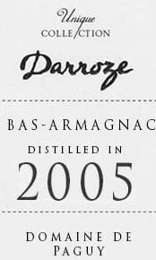 Francis Darroze 2005 Domaine de Paguy 15 yr Bas - Armagnac 750ml