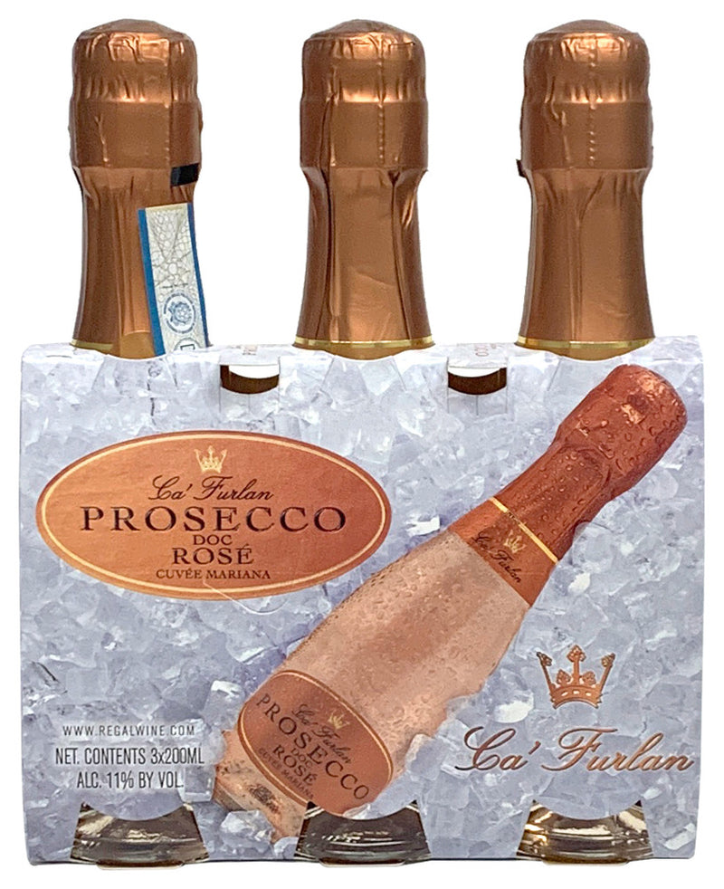 2023 Ca'Furlan - Prosecco Rose DOC Cuvee Mariana 3-pack (200ml)