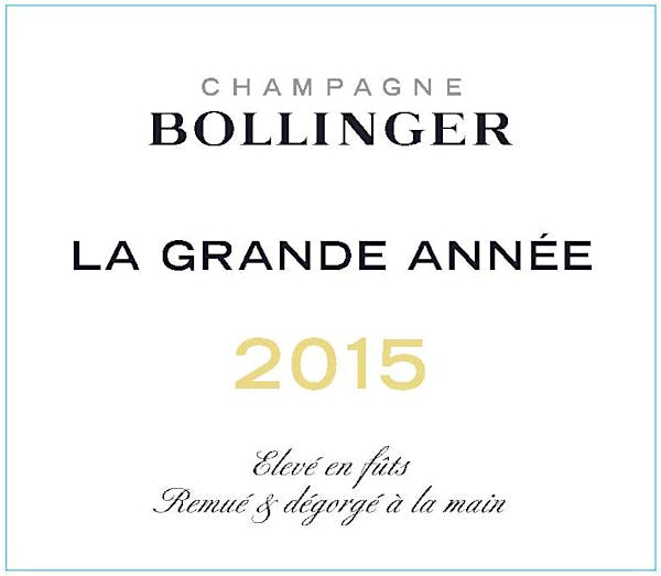 2015 Bollinger - Brut La Grande Annee (750ml)