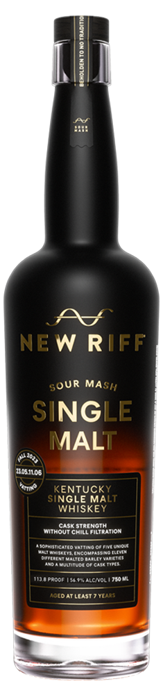 New Riff Sour Mash Cask Strength Kentucky Single Malt Whiskey 750ml