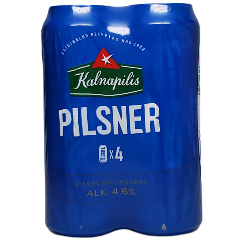Kalnapilis Brewery Pilsner 4pk cans