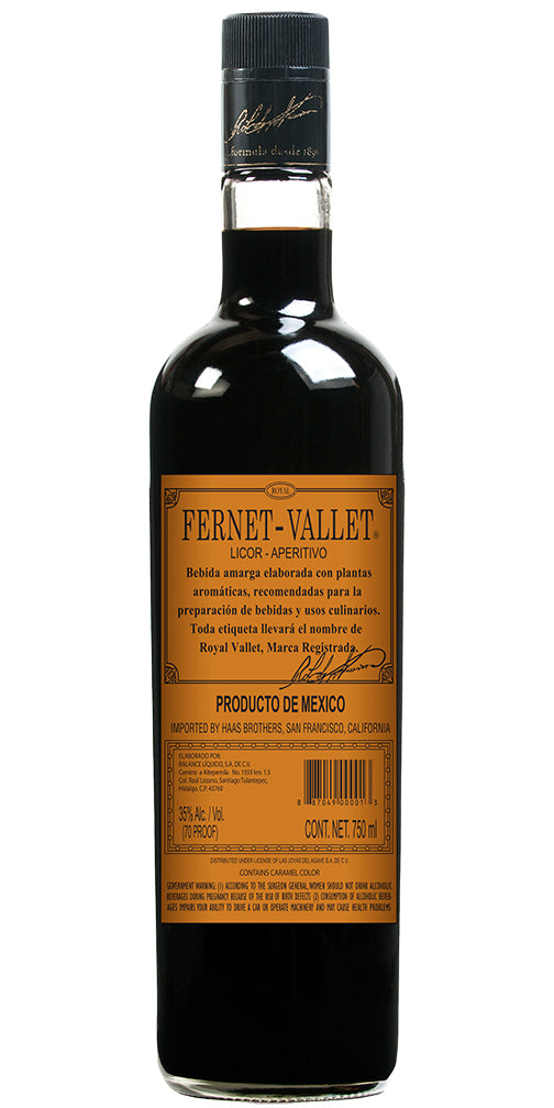 Fernet Vallet Aperitif 750ml