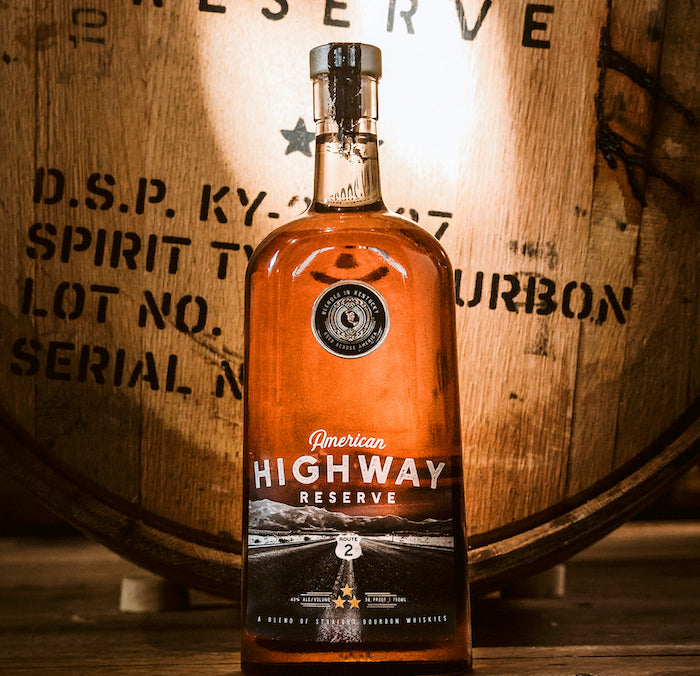 American Highway Route 2 Reserve Bourbon Whiskey 750ml