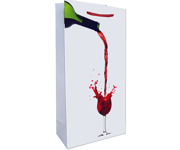 Gift Bag - 2bottle Red wine splash