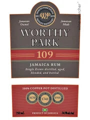 Worthy Park 109 Rum 750ml