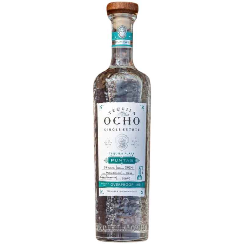 Ocho Plata OVERPROOF Puntas 2024 Tequila 750ml