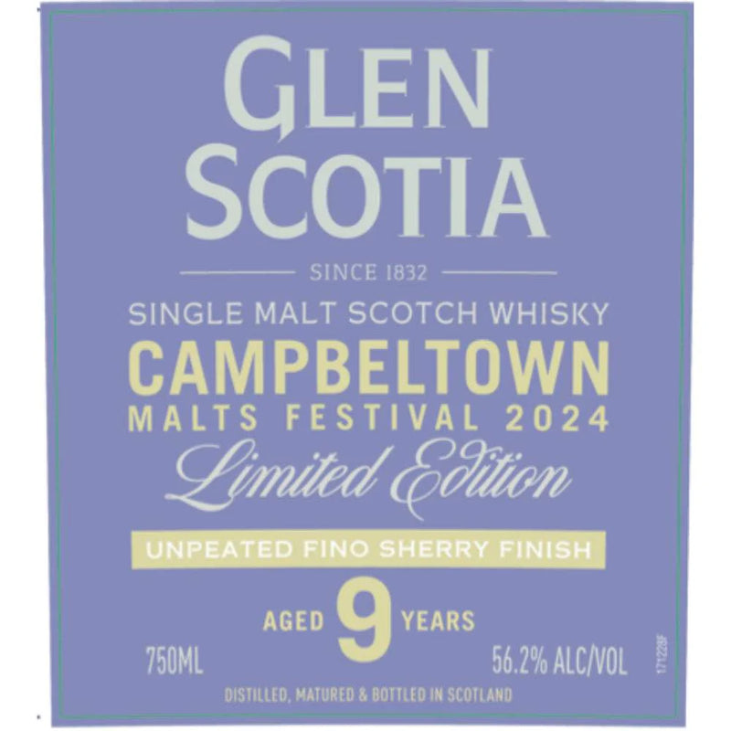 Glen Scotia 9 yr Malts festival 2024  Single Malt 750ml