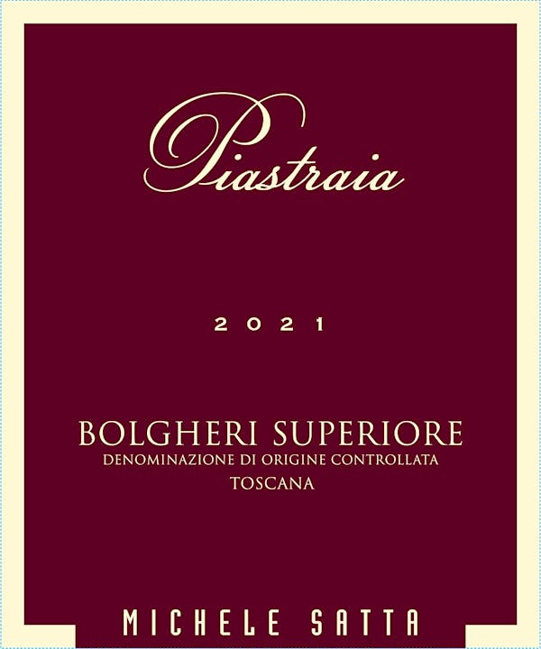 2021 Michele Satta - Bolgheri Rosso DOC Piastraia (750ml)