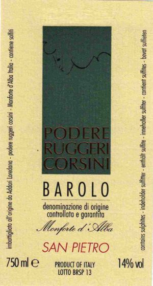 2020 Ruggeri Corsini - Barolo San Pietro (750ml)