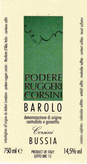 2020 Ruggeri Corsini - Barolo Bussia (750ml)