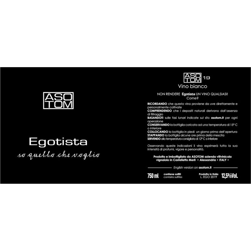 2016 Asotom - Timorasso Egotista C Vino Bianco (750ml)