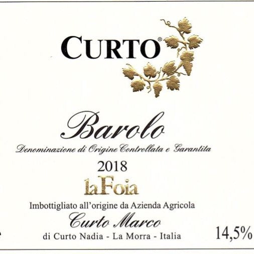 2018 Curto Marco - Barolo La Foia (750ml)