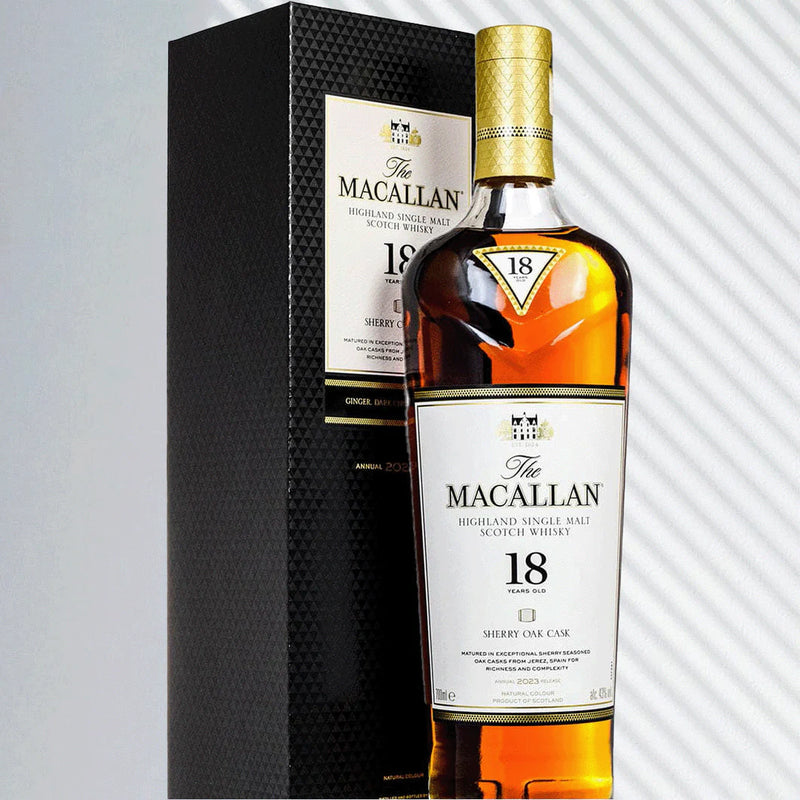 Macallan Sherry Cask 18 yr Single Malt Whiskey 750ml