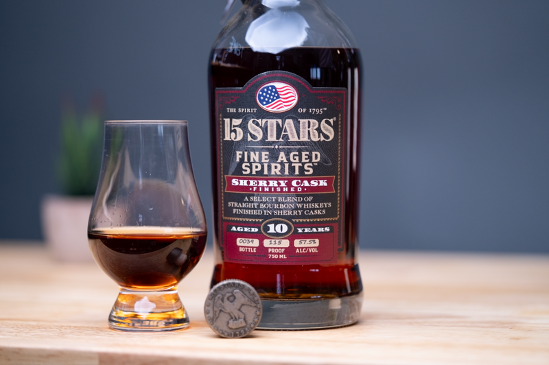 15 Stars Sherry Cask Bourbon Whiskey 750ml