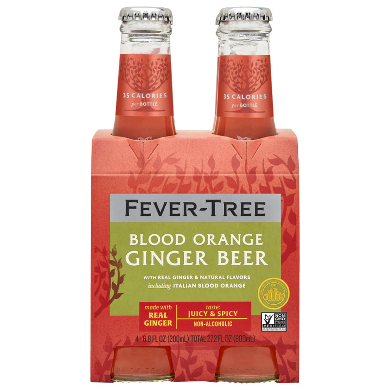 Fever Tree Ginger Beer Blood Orange 4pk