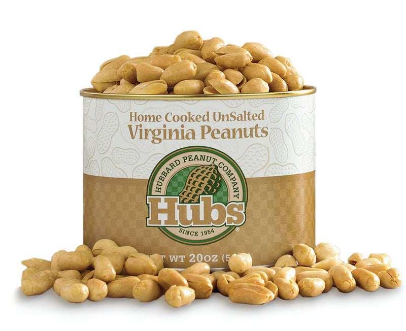 Hubs Unsalted Peanuts 40oz can