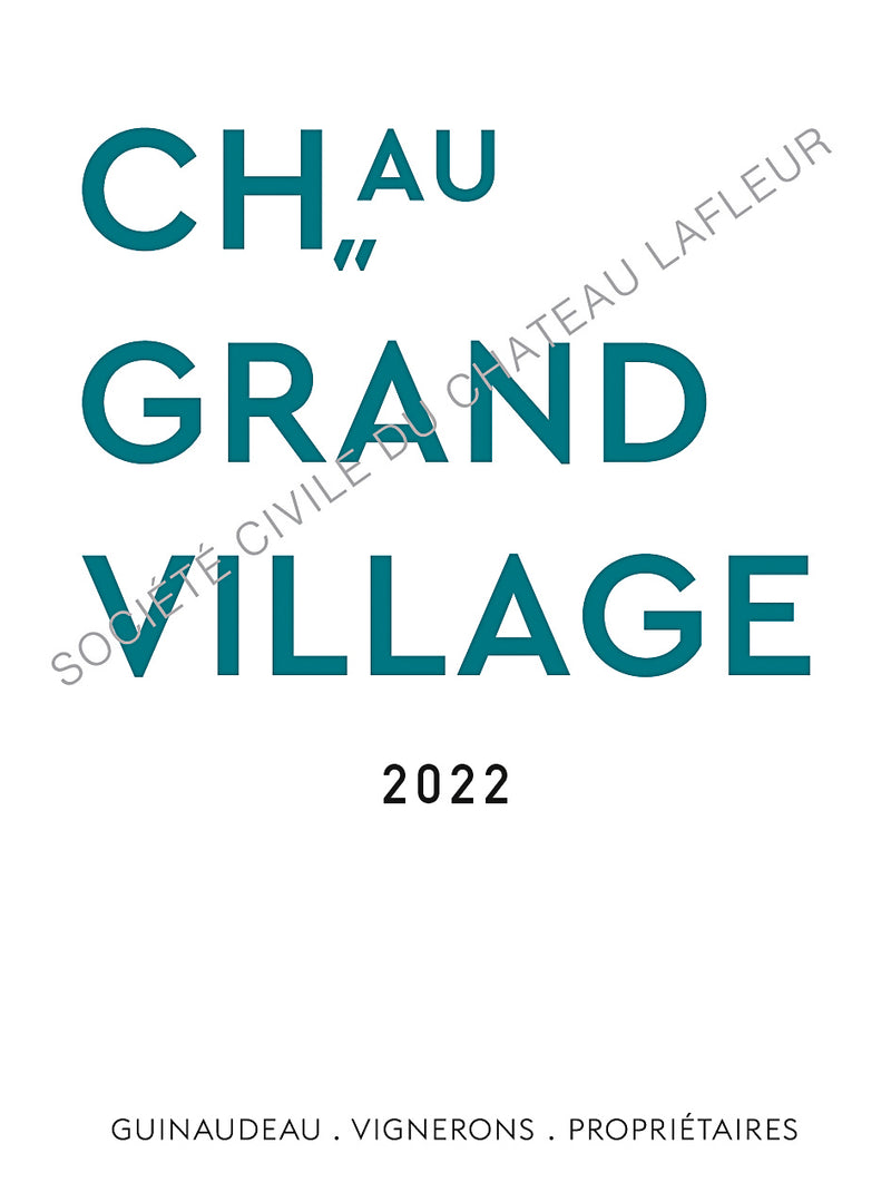 2022 Chateau Lafleur Grand Village BLANC Fronsac (750ml)