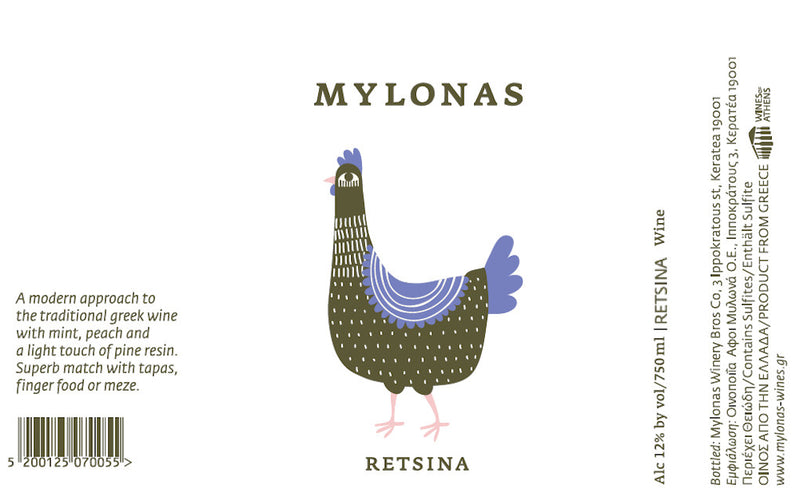 NV Mylonas - Retsina (750ml)