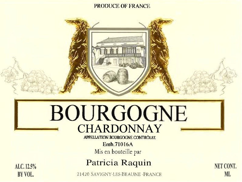 2023 Patricia Raquin - Bourgogne Blanc HALF BOTTLE (375ml)
