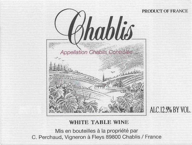 2023 C. Perchaud - Chablis HALF BOTTLE (375ml)