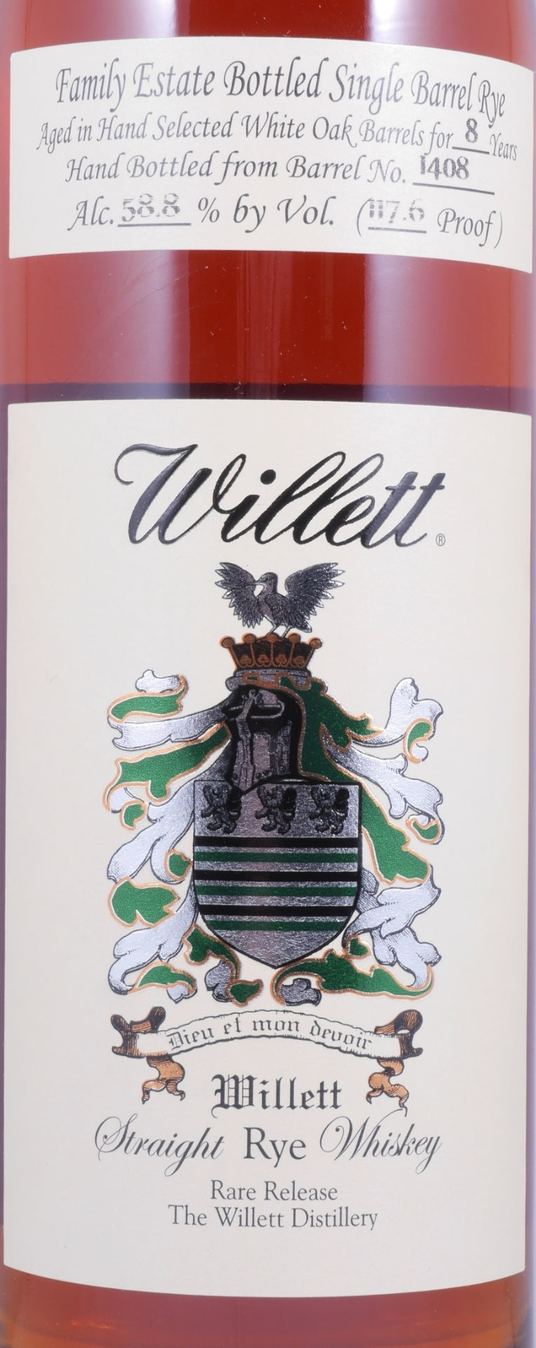 Willett Knock Knock  8 yr Rye Whiskey 750ml