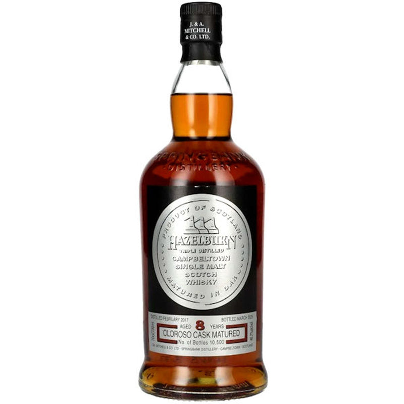 Hazelburn 8 yr Oloroso Cask Matured Single Malt Whiskey 700ml