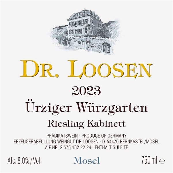 2023 Dr. Loosen - Urziger Wurzgarten Kabinett (750m