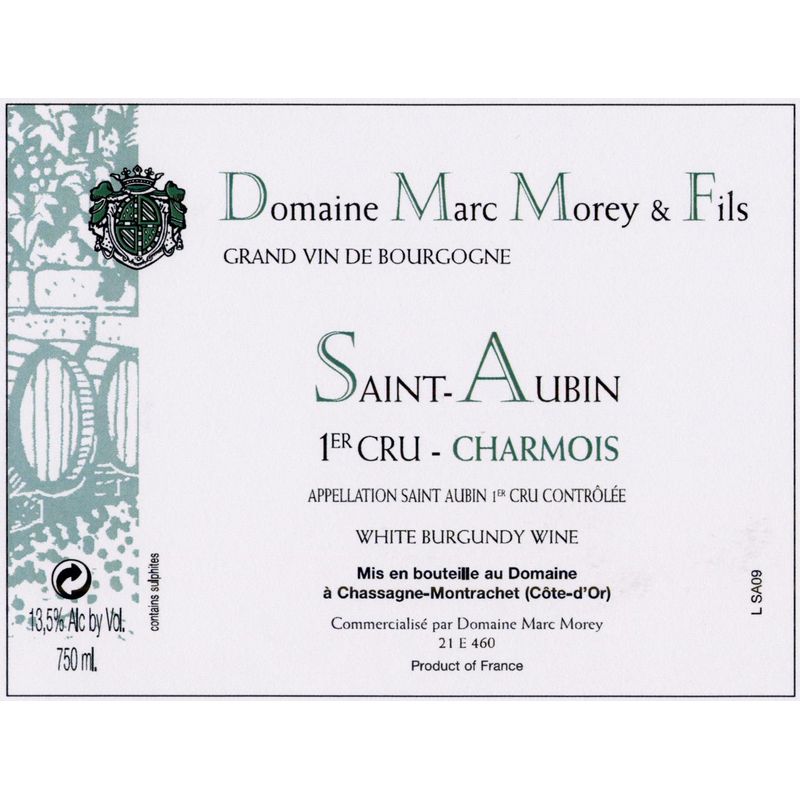 2023 Marc Morey - St. Aubin Charmois (750ml)