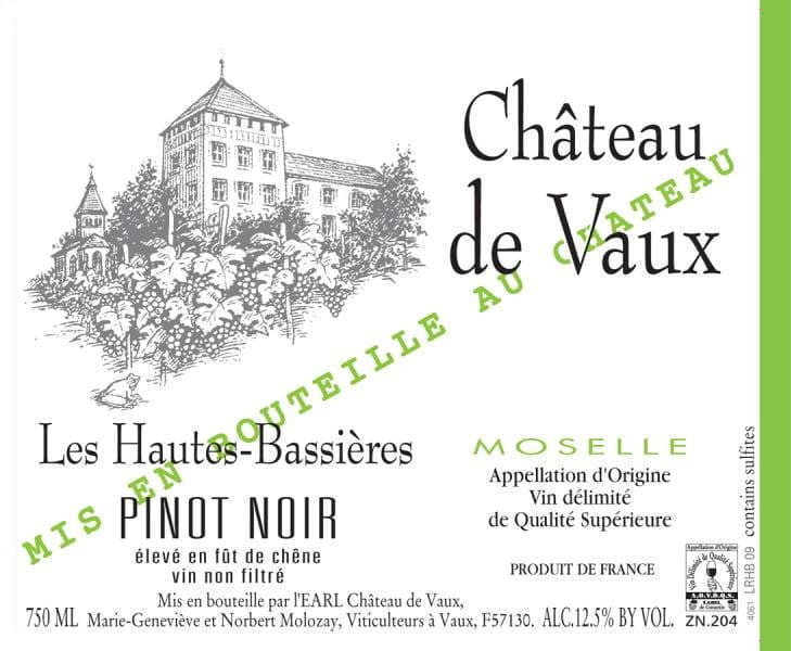 2022 Chateau de Vaux - Pinot Noir Moselle Les Hautes Bassieres (750ml)