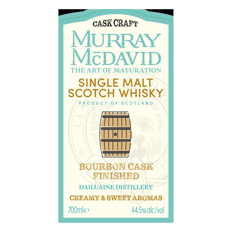 Murray McDavid Dailuaine Bourbon Finish Single Malt Whiskey 700ml