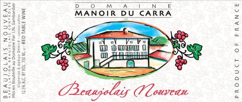 2025 Domaine Manoir du Carra - Beaujolais Nouveau (750ml)