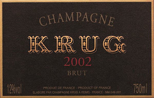 2002 Krug - Champagne  Brut (750ml)