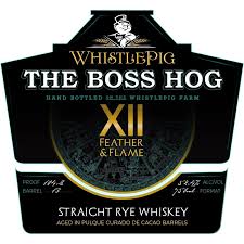 WhistlePig Boss Hog XII Feather & Flame Rye Whiskey 750ml