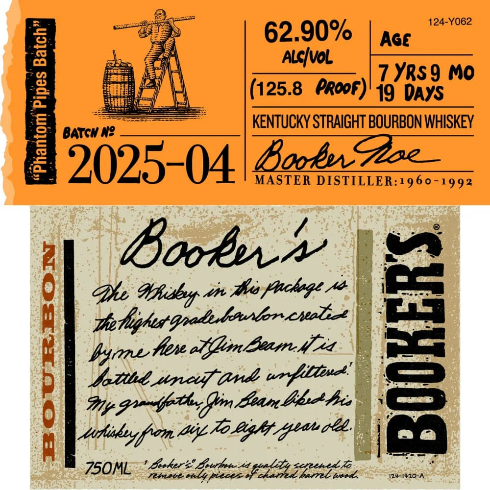 Booker's Phantom Pipe Batch 2025-04 Bourbon Whiskey 750ml — MacArthur ...