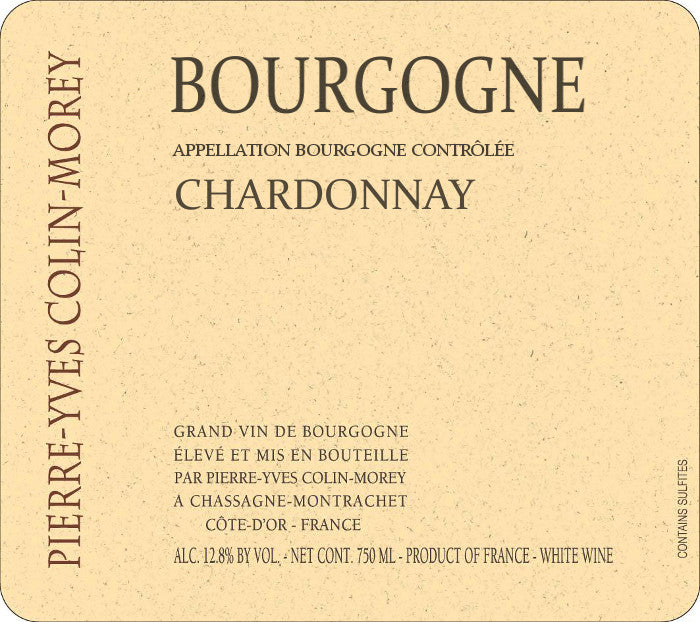 2022 P.-Y. Colin-Morey - Bourgogne Blanc (PRE ARRIVAL)